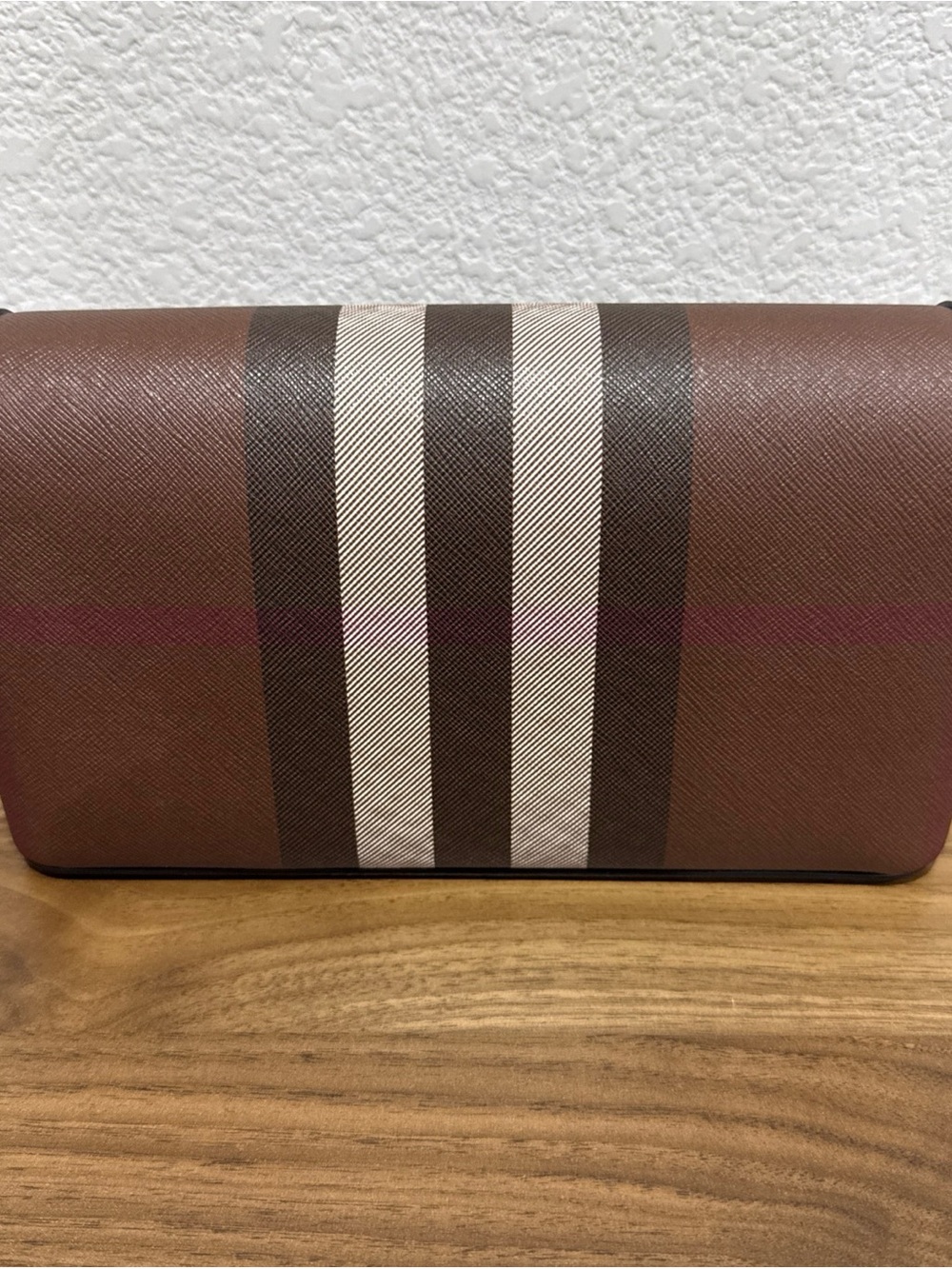 Birch brown Burberry top handle note bag - Picture 3 of 6